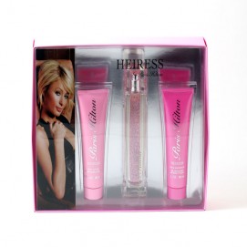 Heiress By Paris Hilton 3pc Set/3.4oz Spy/3ozbl/3ozsg