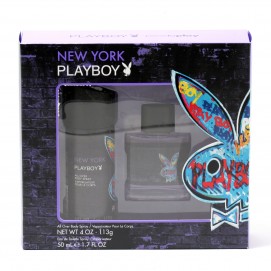 PLAYBOY NEW YORK MEN- 1.7 OZ SP/4 OZ BDY SP