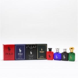 POLO MINI MENS COFFRET- .5OZ (BLACK/BLUE/RED/POLO)