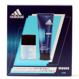 ADIDAS MOVES MEN- .5 OZ SPRAY/2.5 BODY WASH