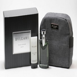 BVLGARI SOIR POUR HOMME- 3.4SP/ 2.5 SG & TOILETRY BAG