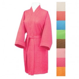 Spacific Womens Cotton Wafflespa Robe - Chocolate