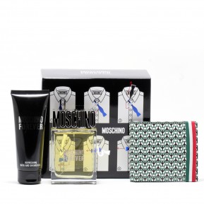MOSCHINO FOREVER MEN- 3.4 OZ SP/ 3.4 OZ SG/ WALLET