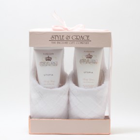 STYLE & GRACE INDULGENT SLIPPER SET