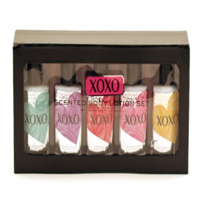 XOXO BODY LTN SET IN BOX/MELONGRAPE/APPLE/CHERRY/COCONUT-5PC